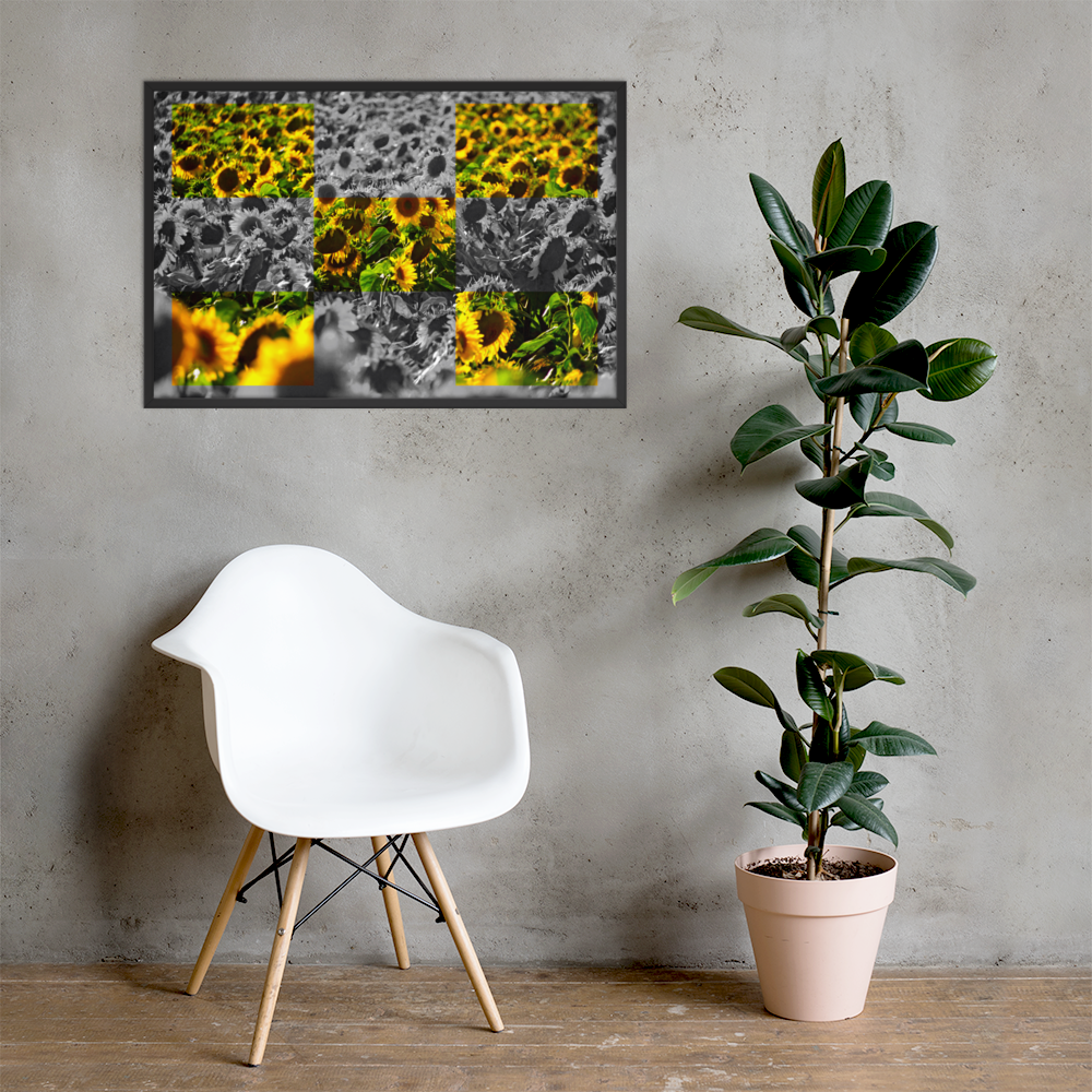 Sunflower Lattice | Digital Painting | Framed Poster | Paint & Pixel |  |   |  Paint & Pixel