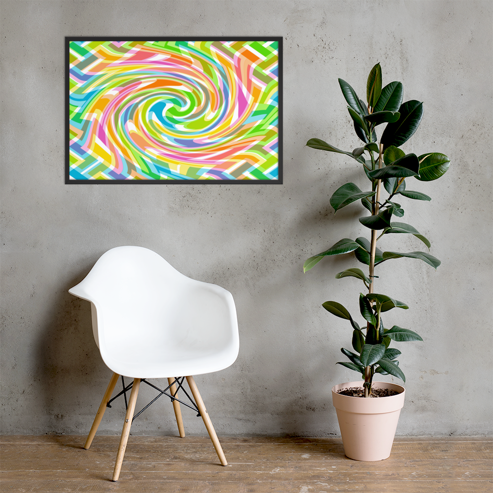 Chromatic Vertigo | Digital Painting | Framed Poster | Paint & Pixel |  |   |  Paint & Pixel