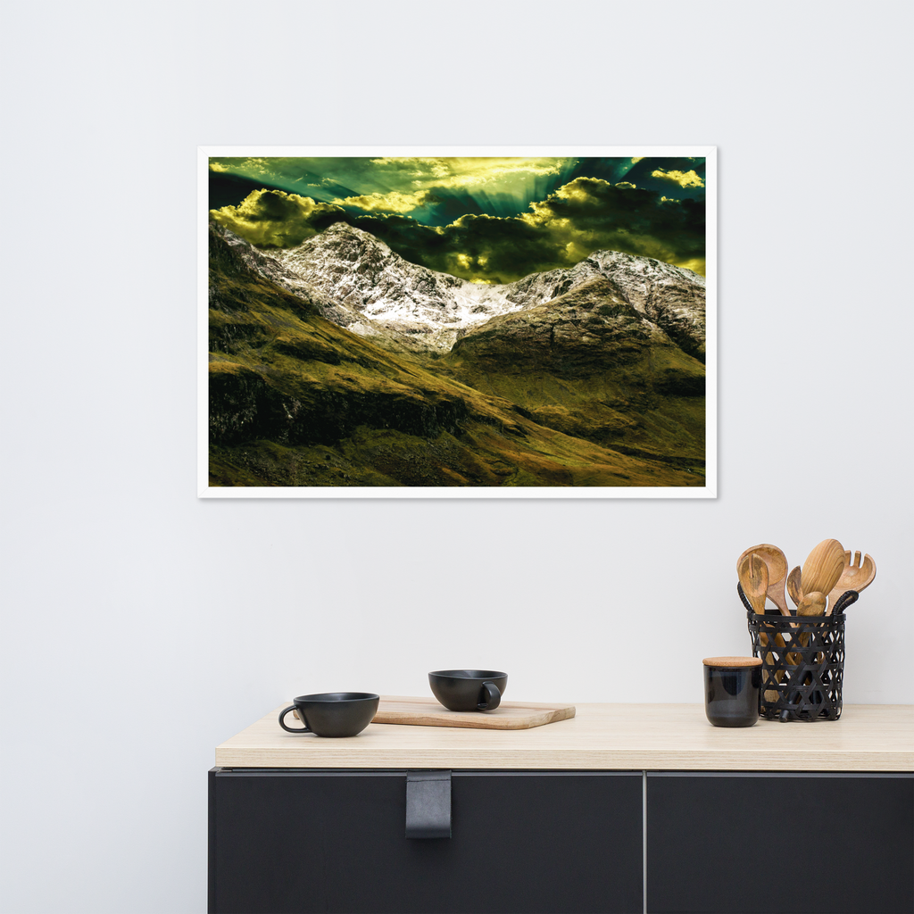 Looming White Beast | Digital Painting | Framed Poster | Paint & Pixel |  |   |  Paint & Pixel