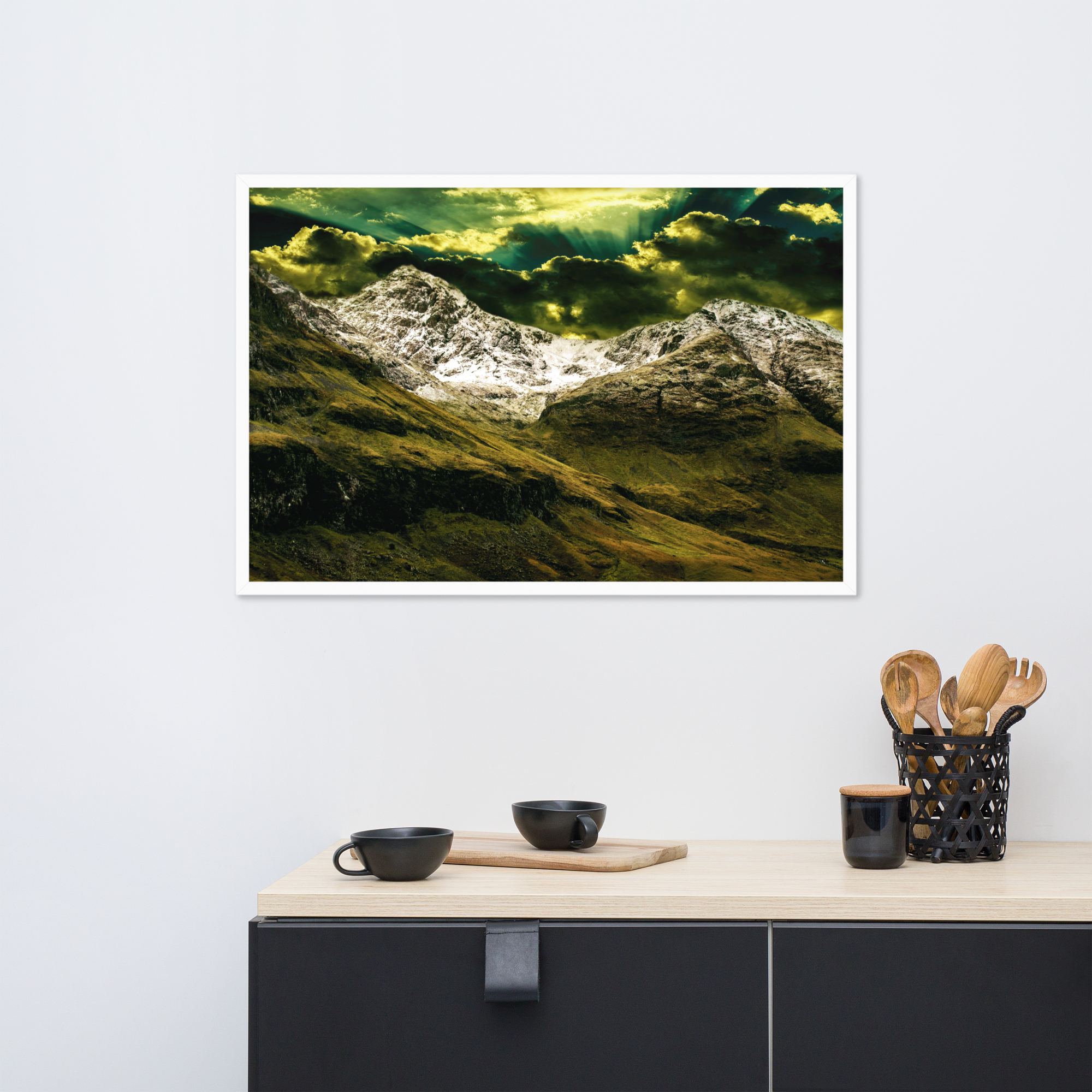 Looming White Beast | Digital Painting | Framed Poster | Paint & Pixel |  |   |  Paint & Pixel