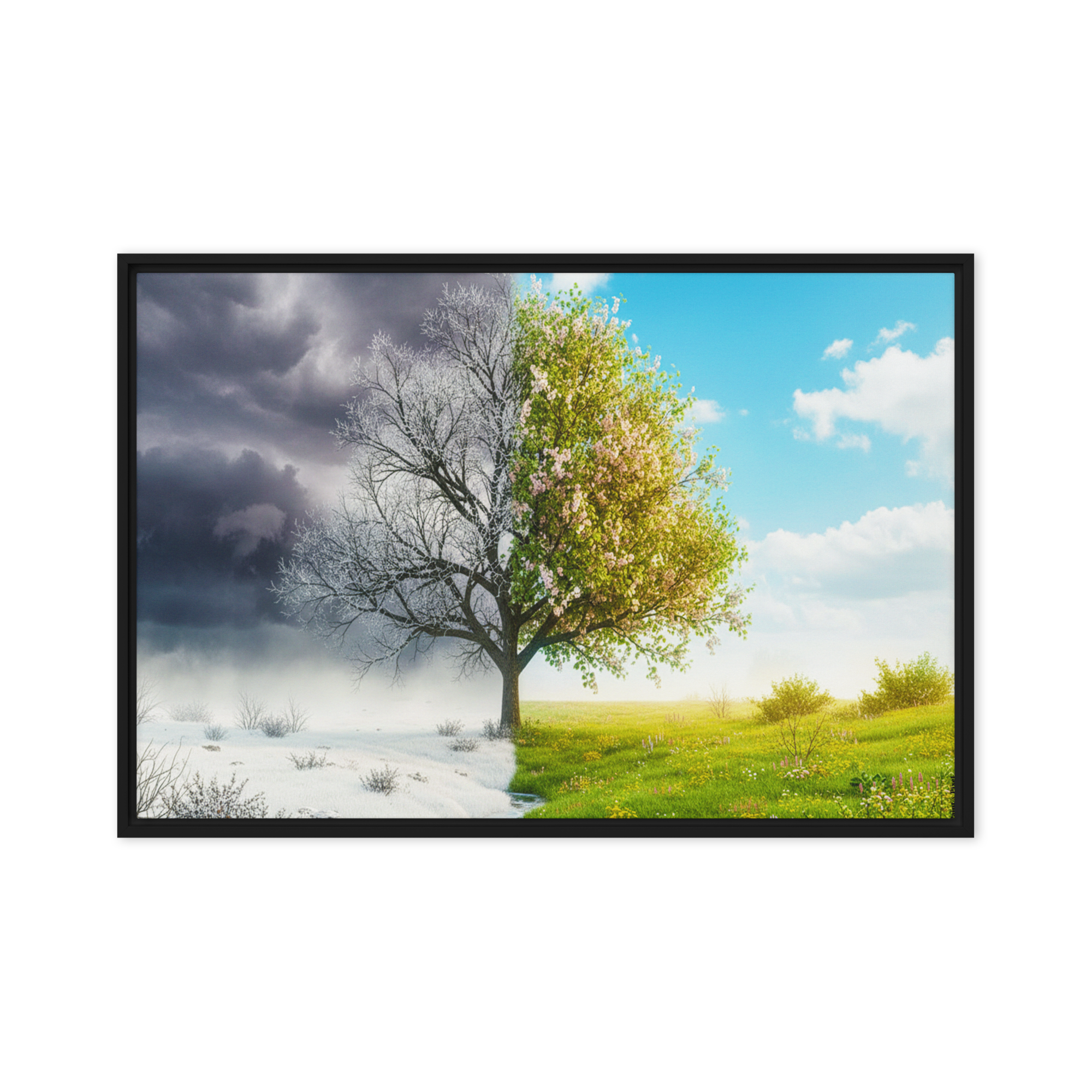 Dialogue of Seasons | Digital Painting | Framed Canvas | Paint & Pixel |  |   |  Paint & Pixel
