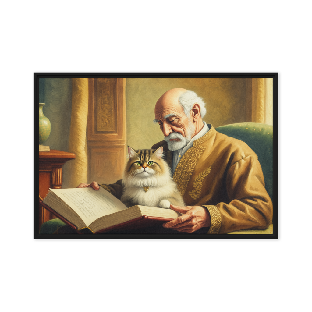 Philosopher and His Muse | Digital Painting | Framed Canvas | Paint & Pixel |  |   |  Paint & Pixel