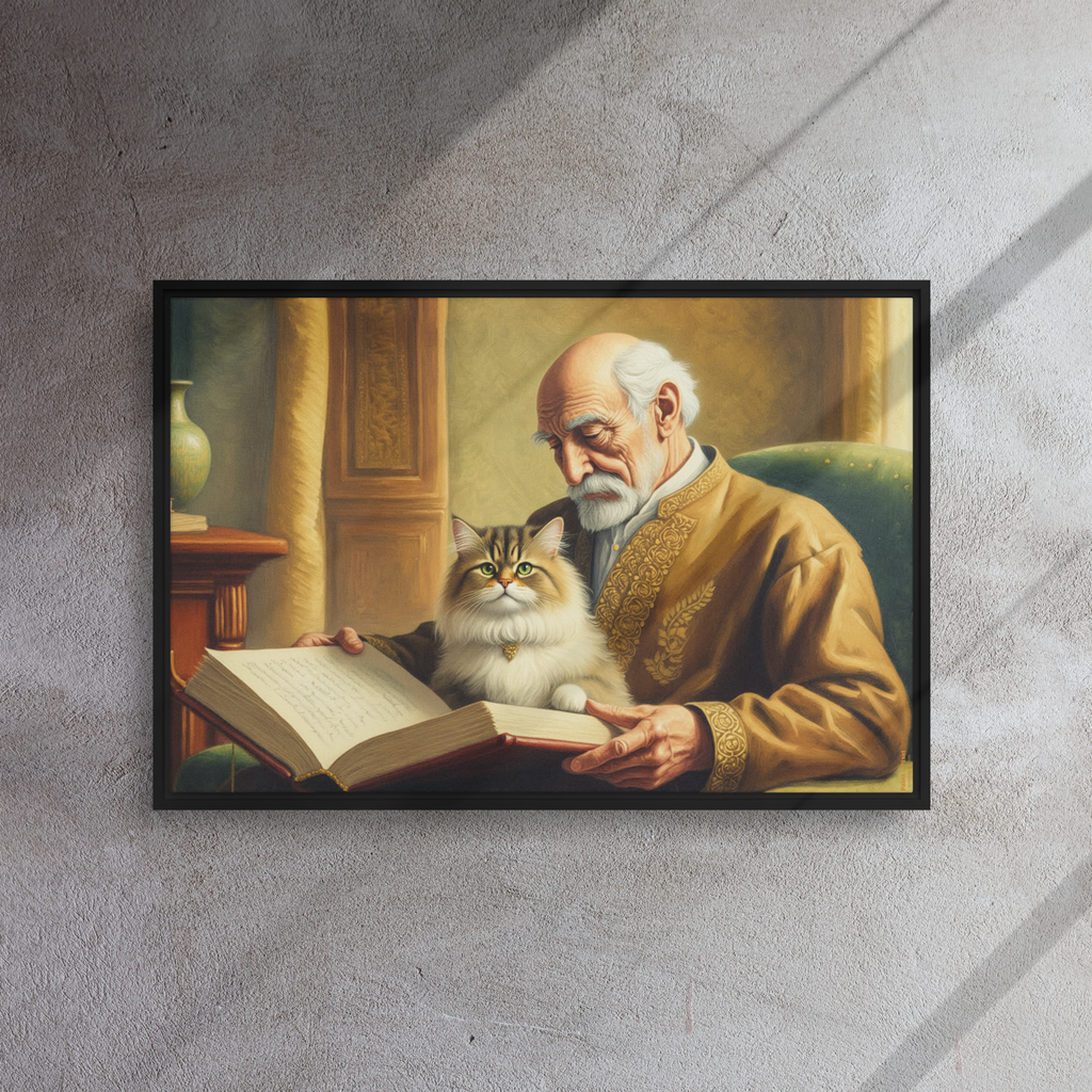 Philosopher and His Muse | Digital Painting | Framed Canvas | Paint & Pixel |  |   |  Paint & Pixel