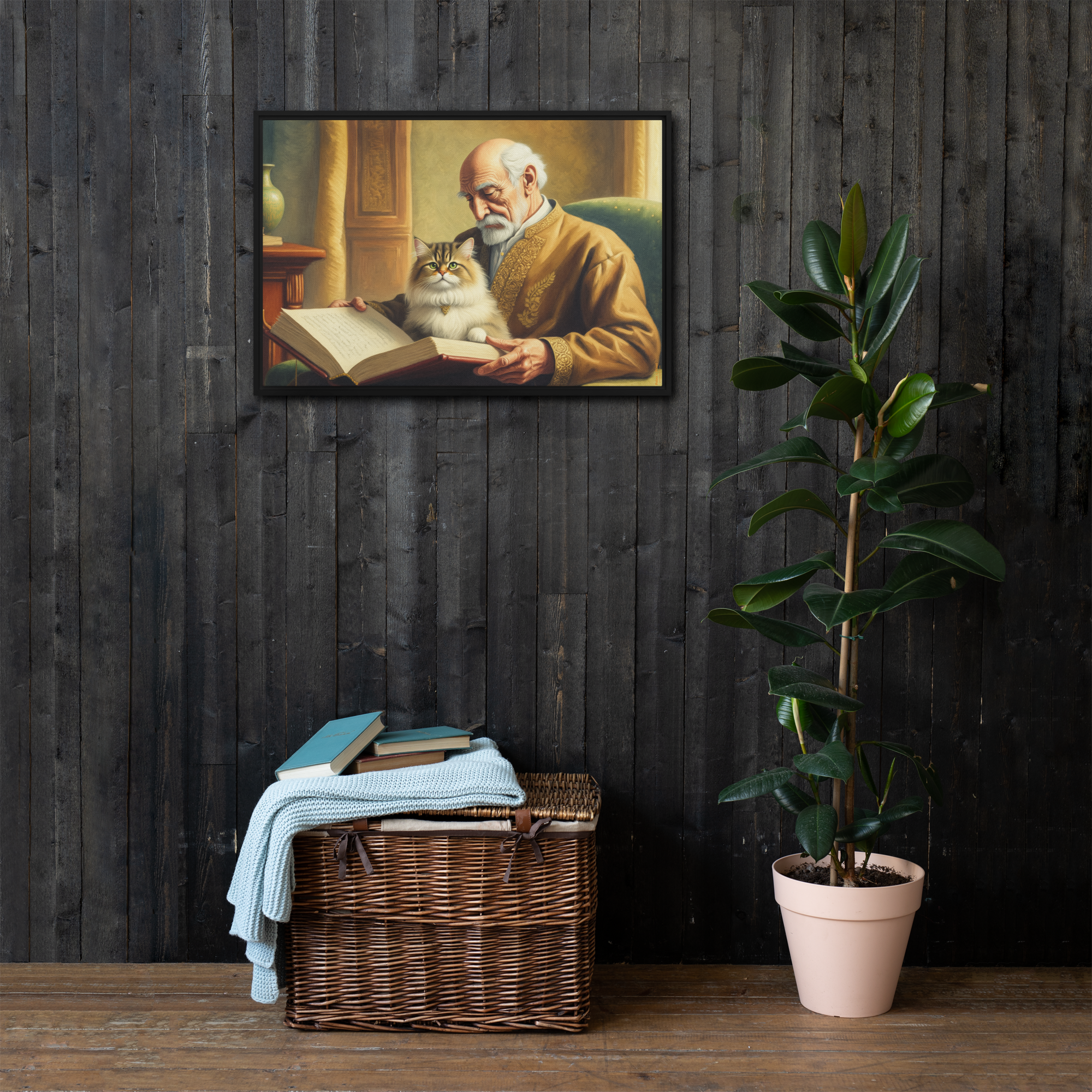 Philosopher and His Muse | Digital Painting | Framed Canvas | Paint & Pixel |  |   |  Paint & Pixel