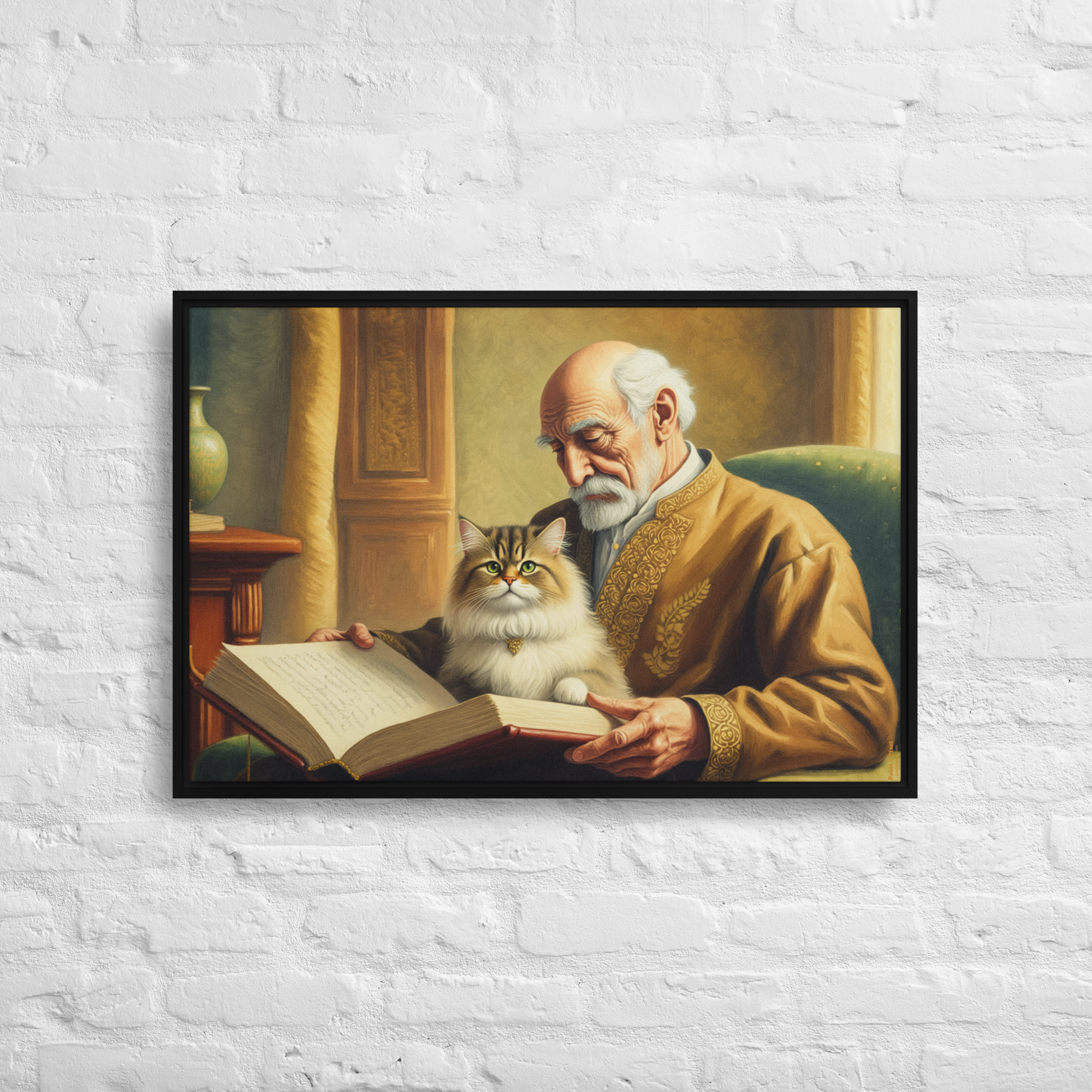 Philosopher and His Muse | Digital Painting | Framed Canvas | Paint & Pixel |  |   |  Paint & Pixel