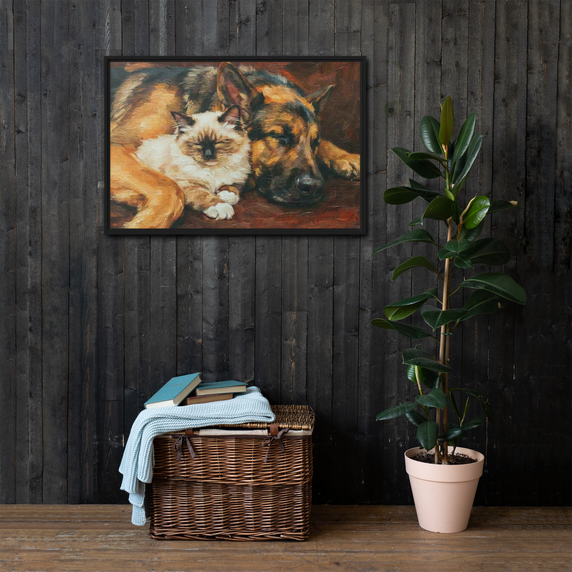 Friendship in Silence | Digital Painting | Framed Canvas | Paint & Pixel |  |   |  Paint & Pixel