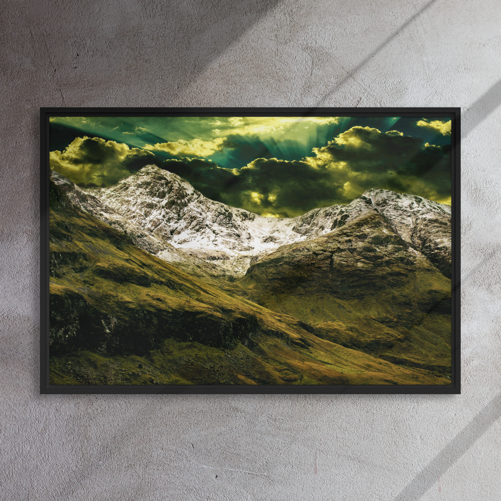 Looming White Beast | Digital Painting | Framed Canvas | Paint & Pixel |  |   |  Paint & Pixel