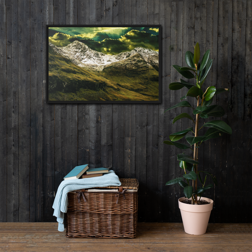 Looming White Beast | Digital Painting | Framed Canvas | Paint & Pixel |  |   |  Paint & Pixel