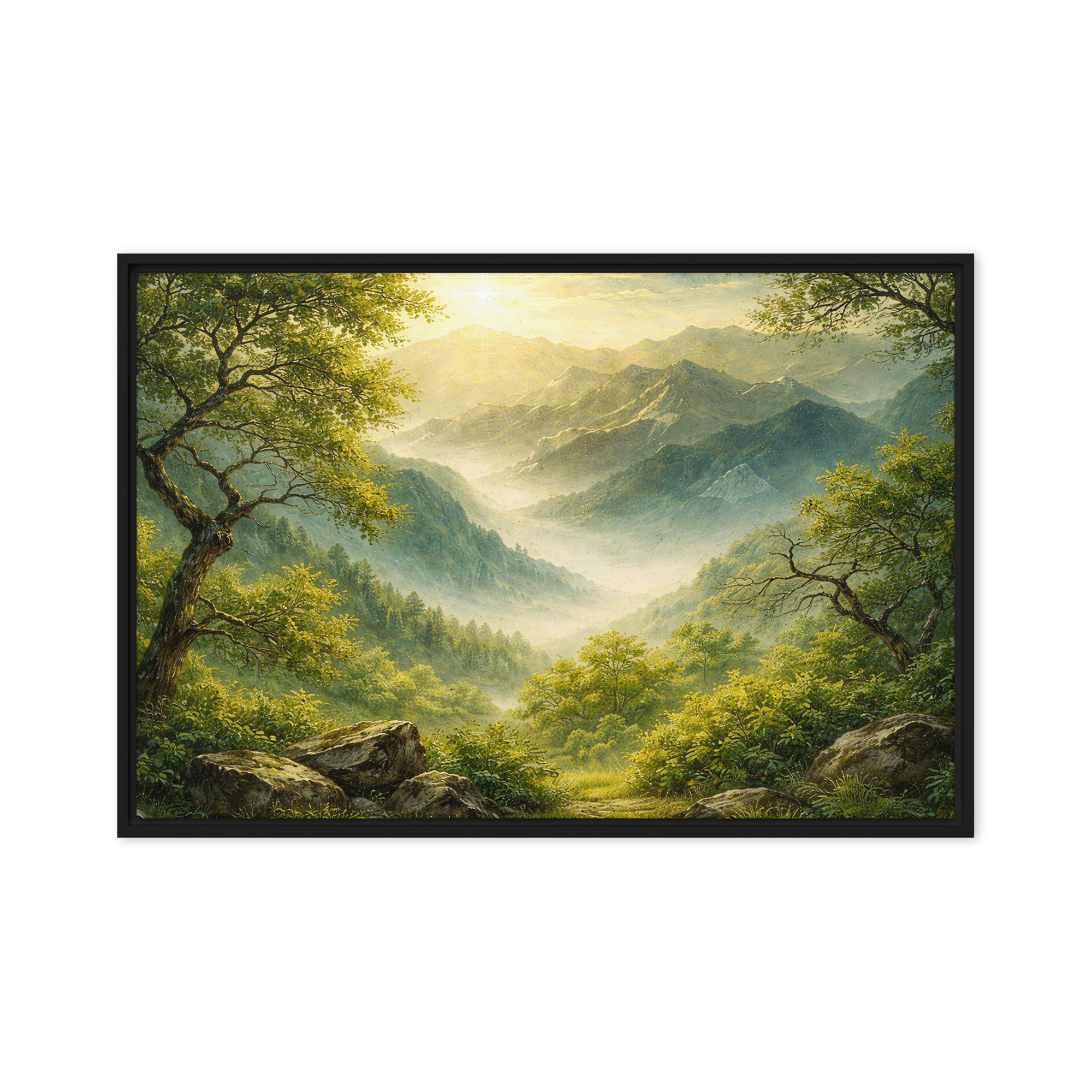 Heavenly Valley | Digital Painting | Framed Canvas | Paint & Pixel |  |   |  Paint & Pixel