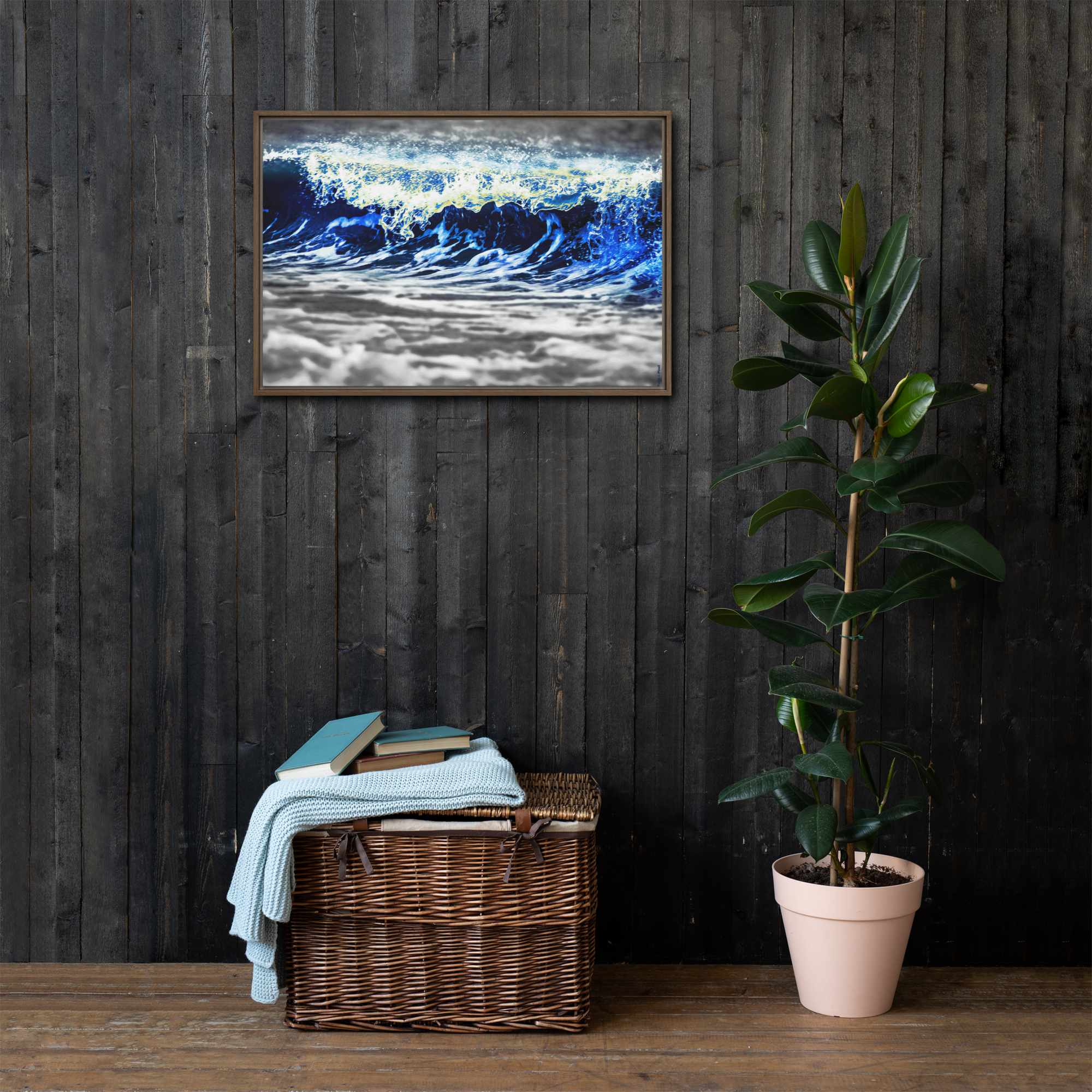Radiant Sea | Digital Painting | Framed Canvas | Paint & Pixel |  |   |  Paint & Pixel