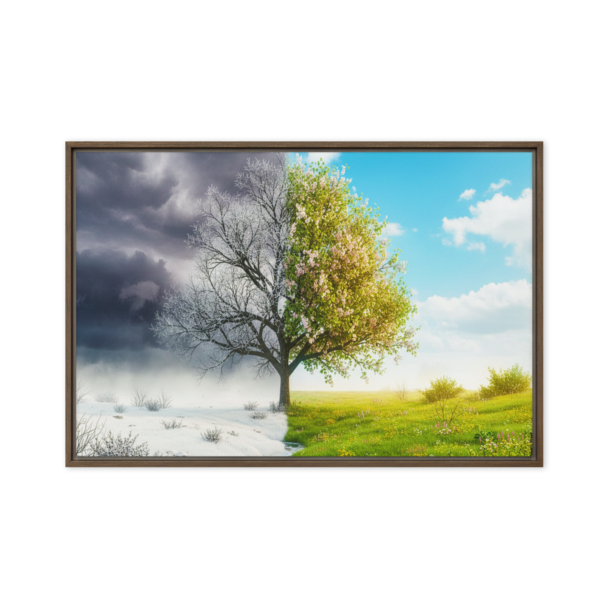 Dialogue of Seasons | Digital Painting | Framed Canvas | Paint & Pixel |  |   |  Paint & Pixel