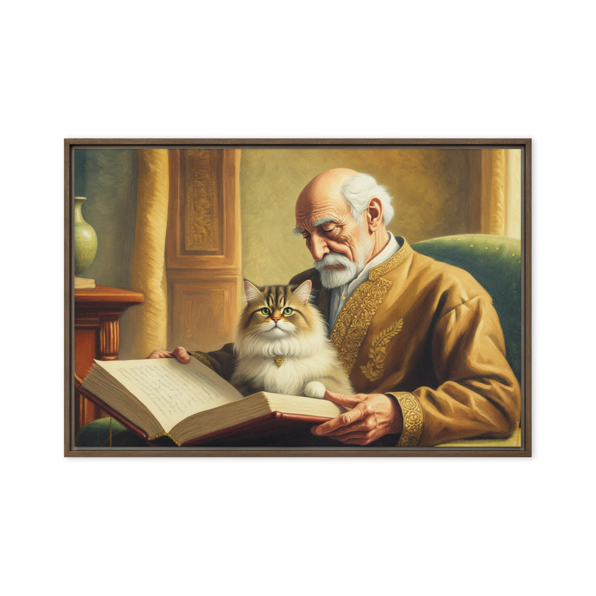 Philosopher and His Muse | Digital Painting | Framed Canvas | Paint & Pixel |  |   |  Paint & Pixel