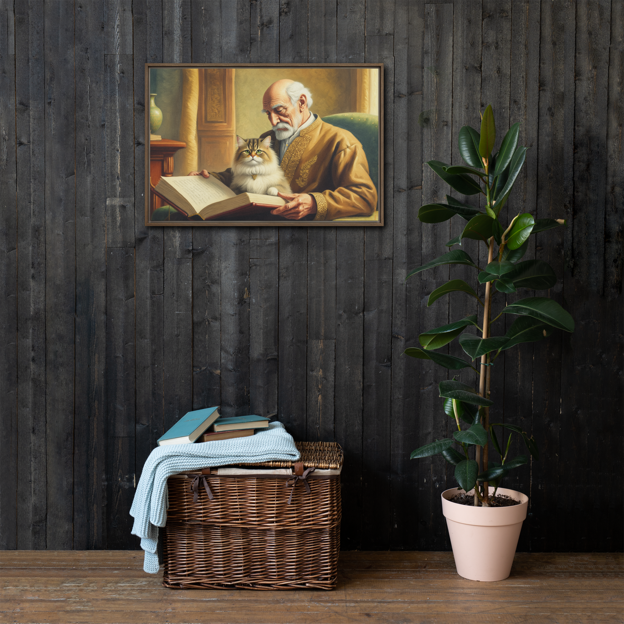 Philosopher and His Muse | Digital Painting | Framed Canvas | Paint & Pixel |  |   |  Paint & Pixel