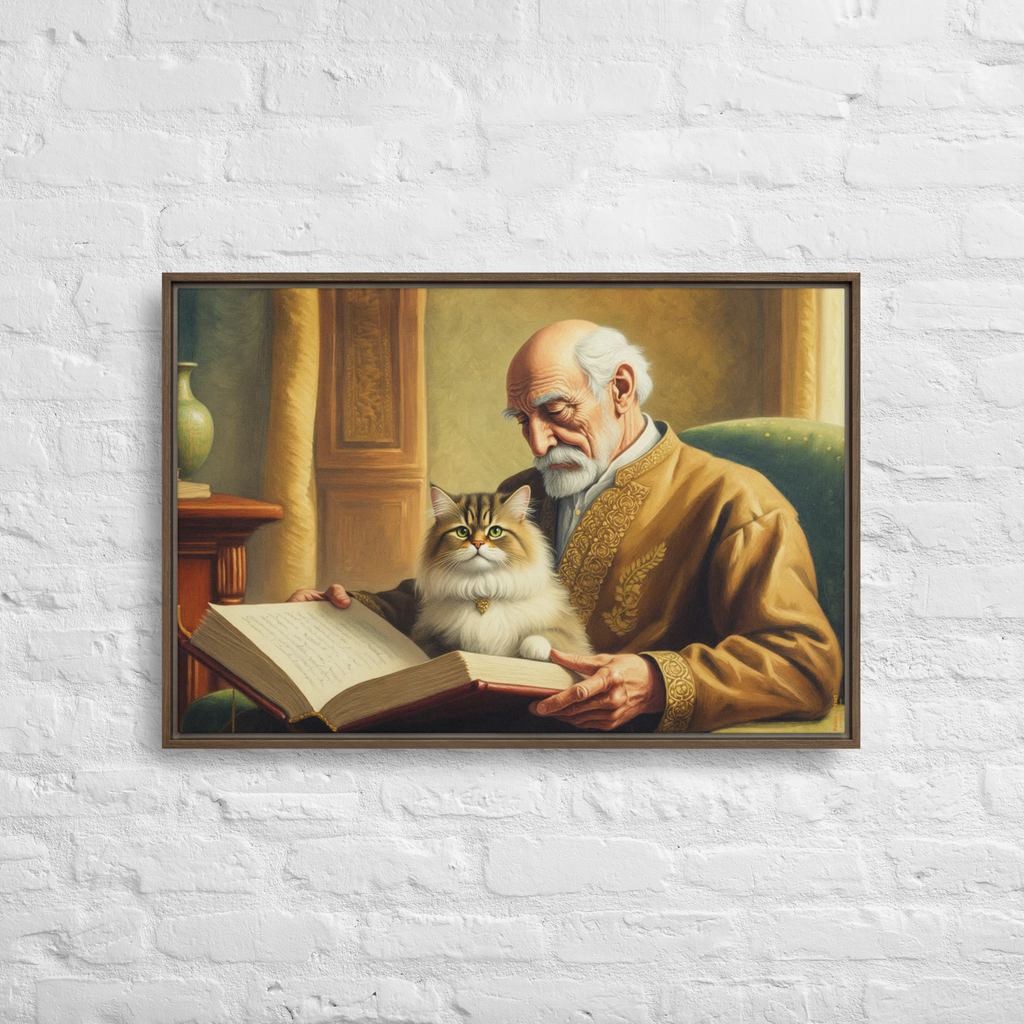 Philosopher and His Muse | Digital Painting | Framed Canvas | Paint & Pixel |  |   |  Paint & Pixel