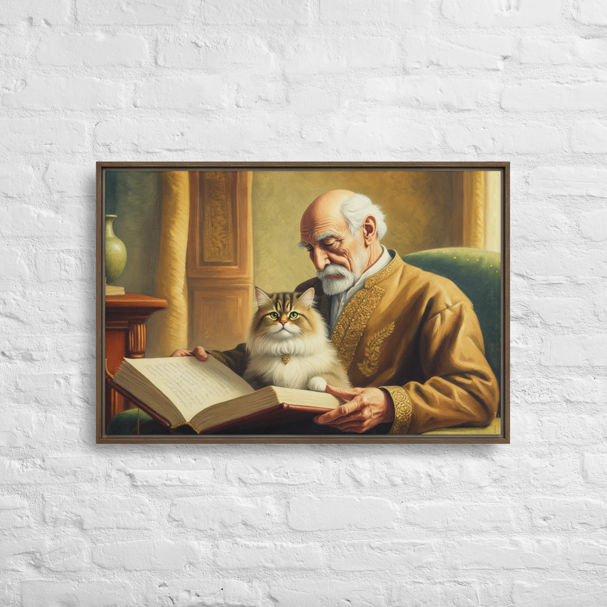 Philosopher and His Muse | Digital Painting | Framed Canvas | Paint & Pixel |  |   |  Paint & Pixel
