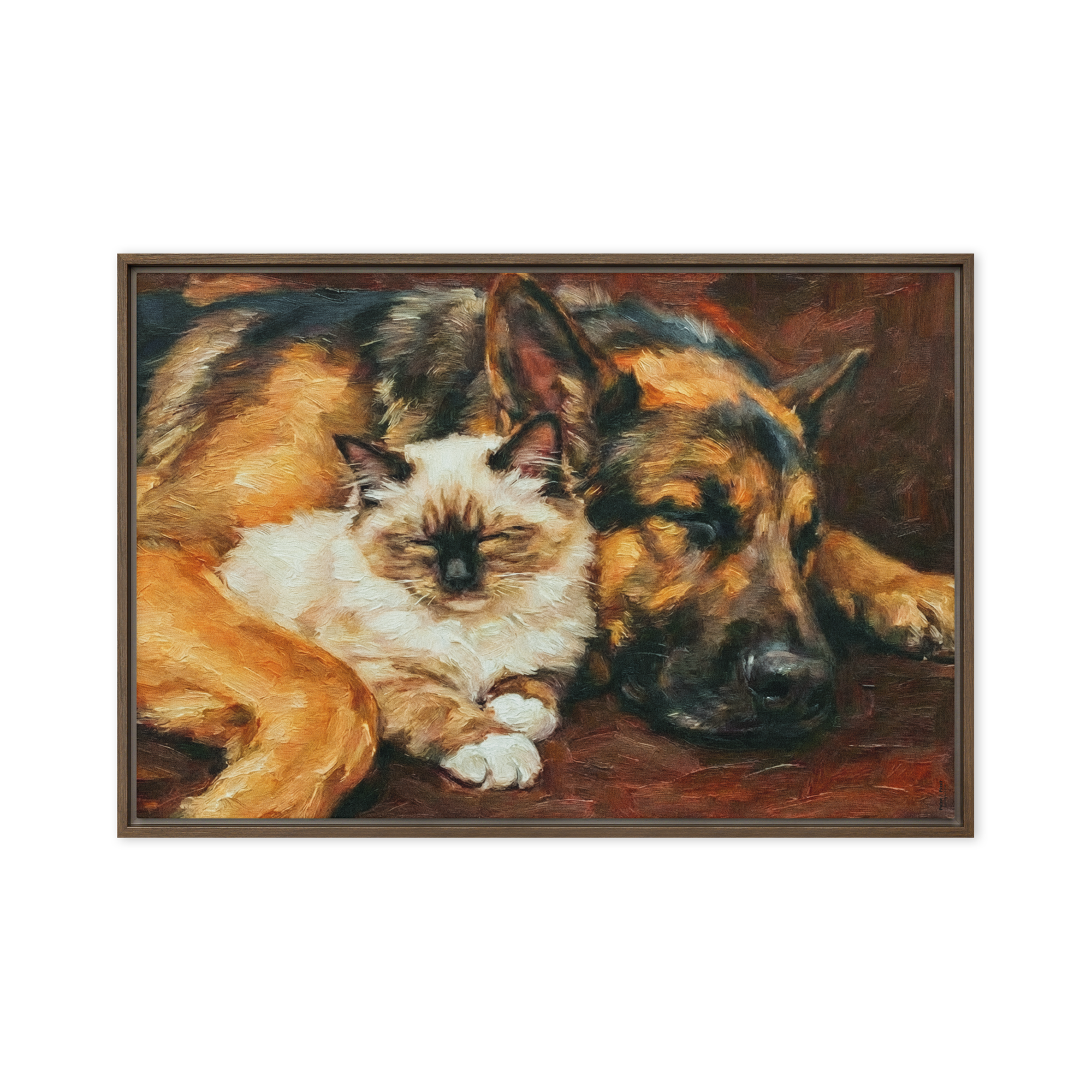 Friendship in Silence | Digital Painting | Framed Canvas | Paint & Pixel |  |   |  Paint & Pixel