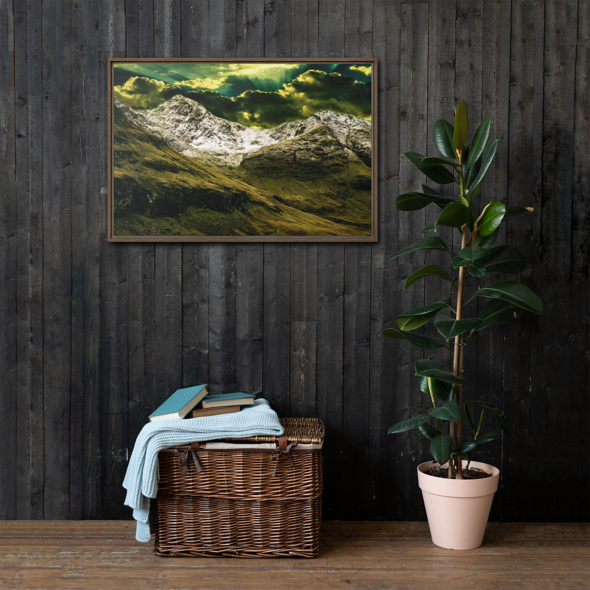 Looming White Beast | Digital Painting | Framed Canvas | Paint & Pixel |  |   |  Paint & Pixel