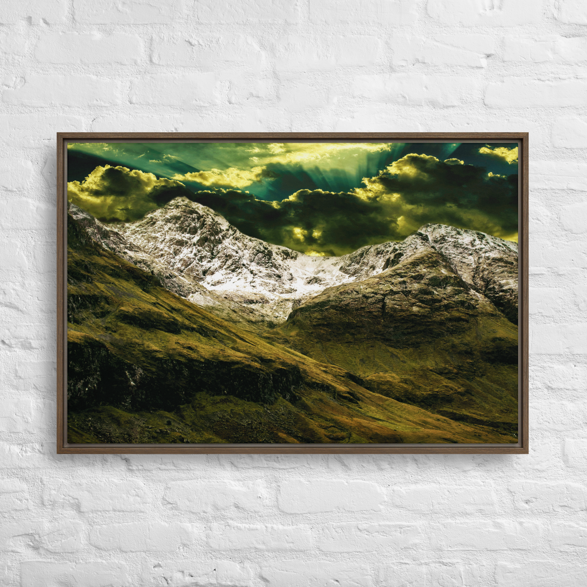 Looming White Beast | Digital Painting | Framed Canvas | Paint & Pixel |  |   |  Paint & Pixel