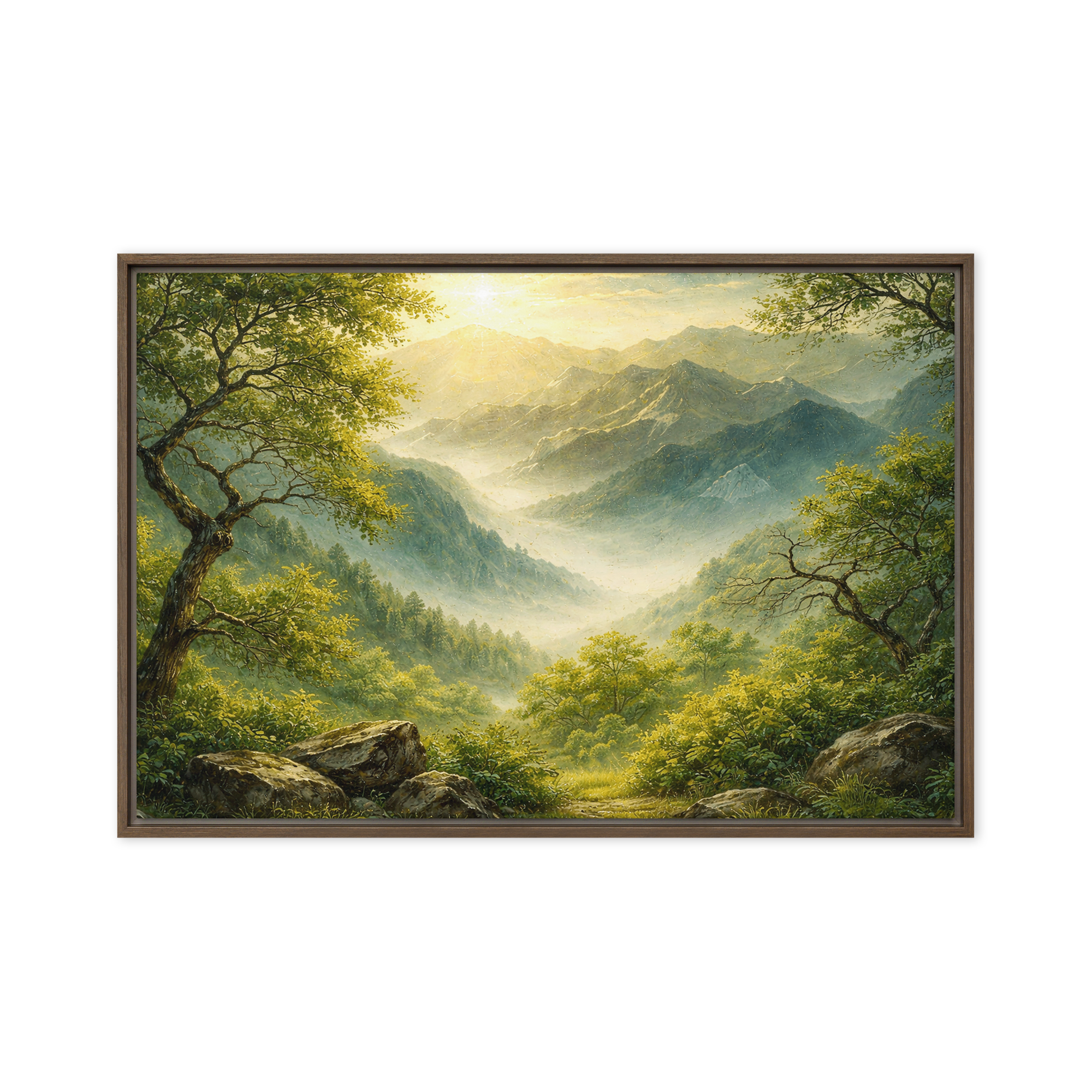 Heavenly Valley | Digital Painting | Framed Canvas | Paint & Pixel |  |   |  Paint & Pixel