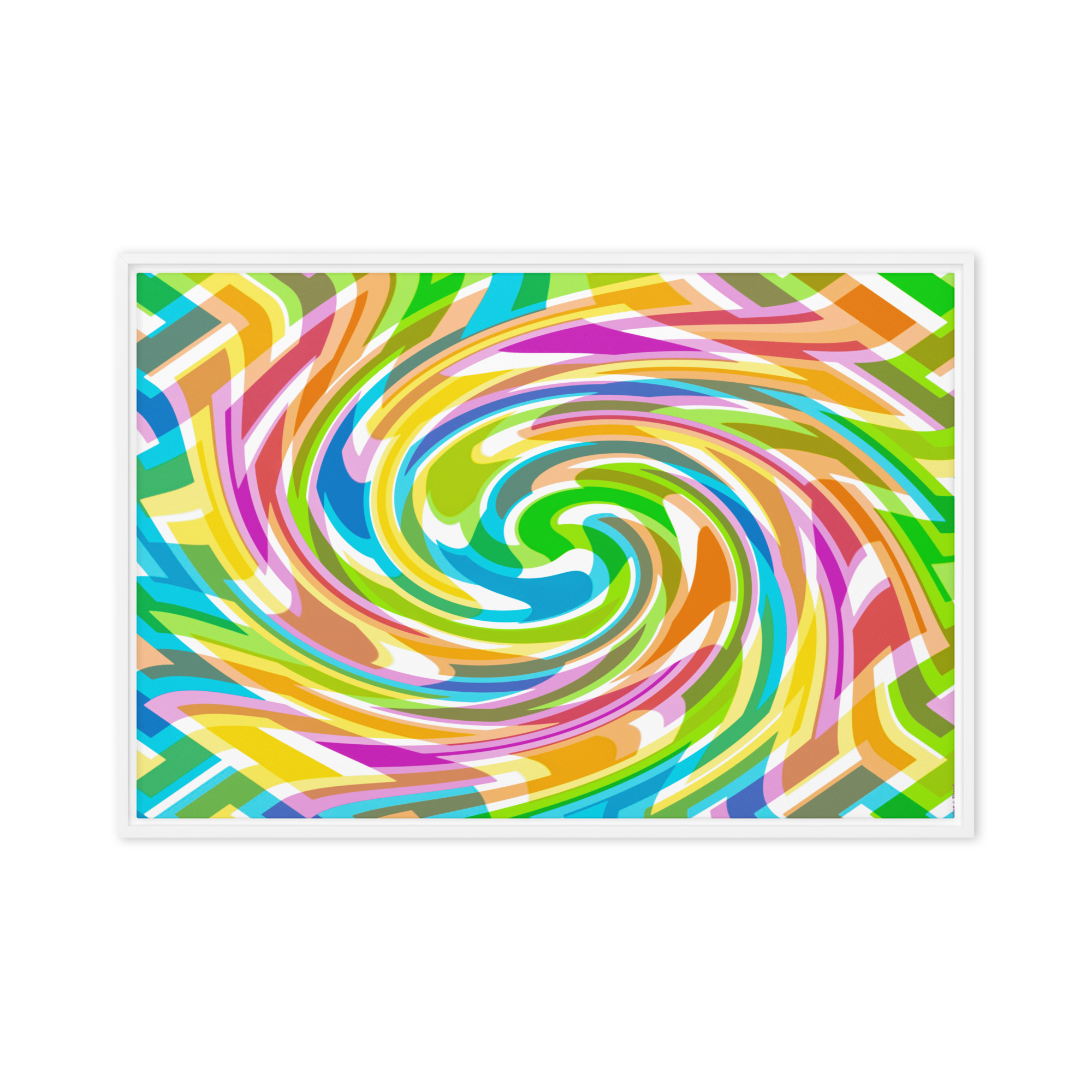 Chromatic Vertigo | Digital Painting | Framed Canvas | Paint & Pixel |  |   |  Paint & Pixel