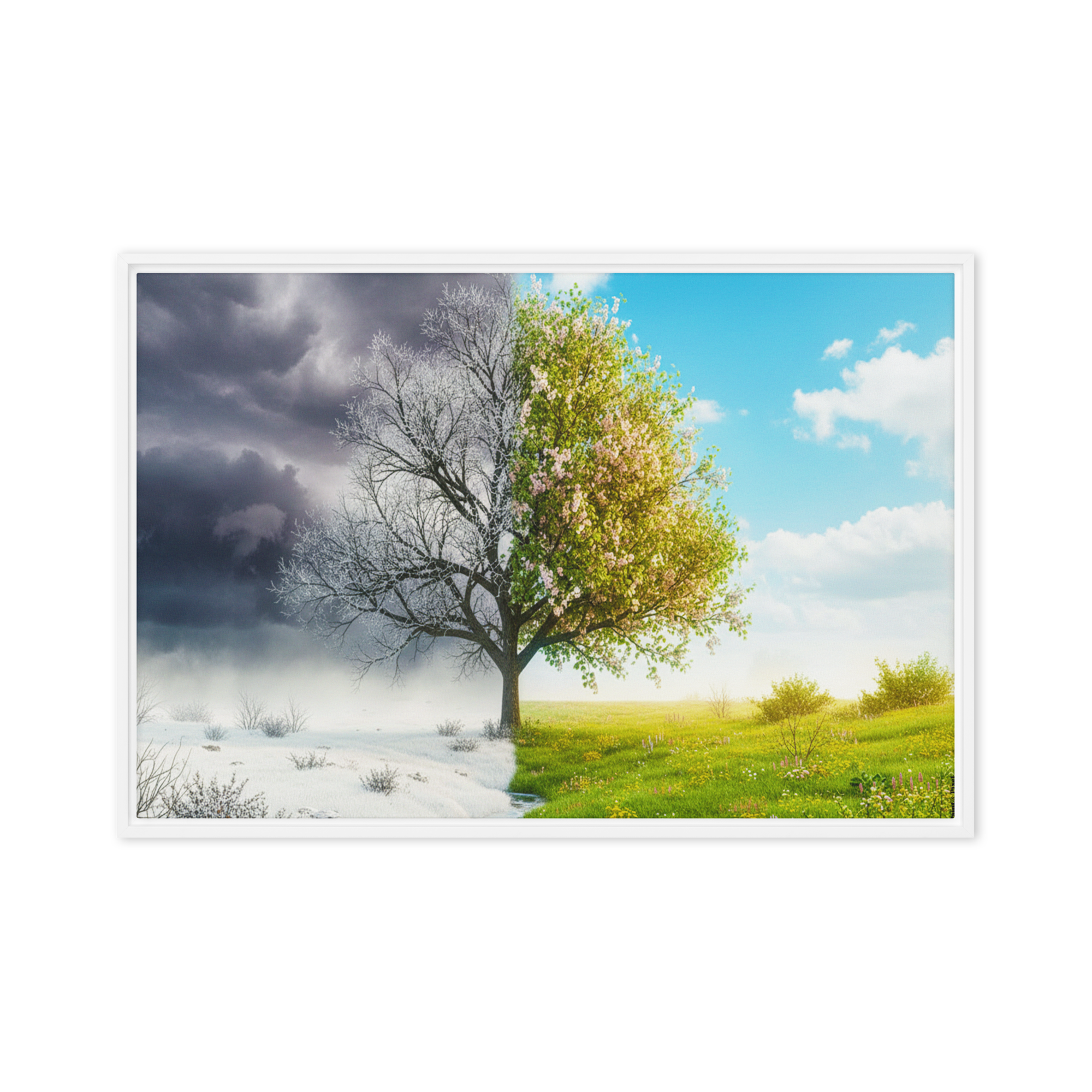 Dialogue of Seasons | Digital Painting | Framed Canvas | Paint & Pixel |  |   |  Paint & Pixel