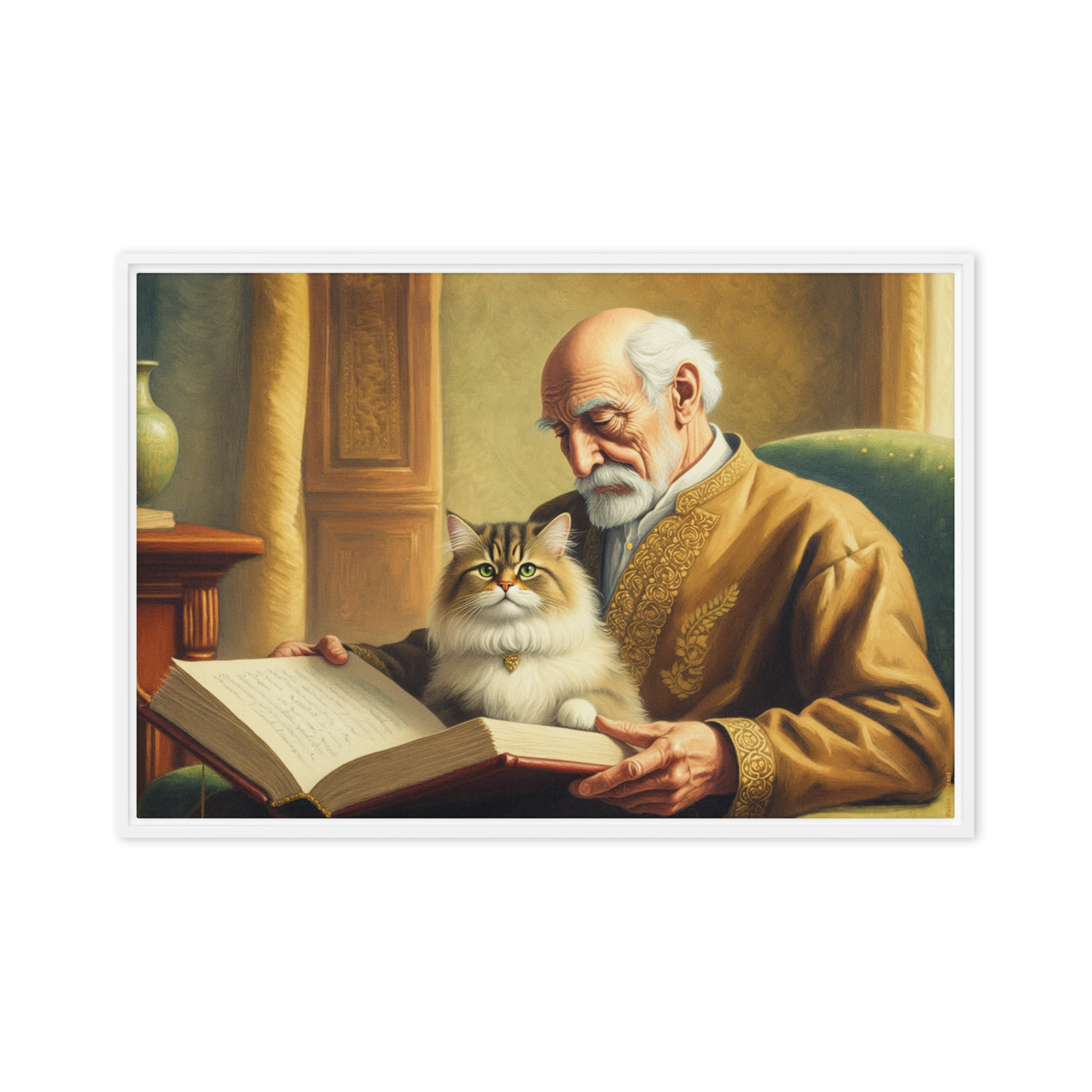 Philosopher and His Muse | Digital Painting | Framed Canvas | Paint & Pixel |  |   |  Paint & Pixel