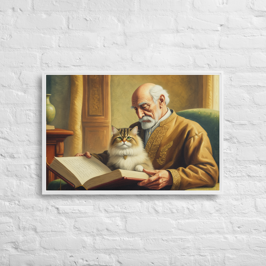 Philosopher and His Muse | Digital Painting | Framed Canvas | Paint & Pixel |  |   |  Paint & Pixel