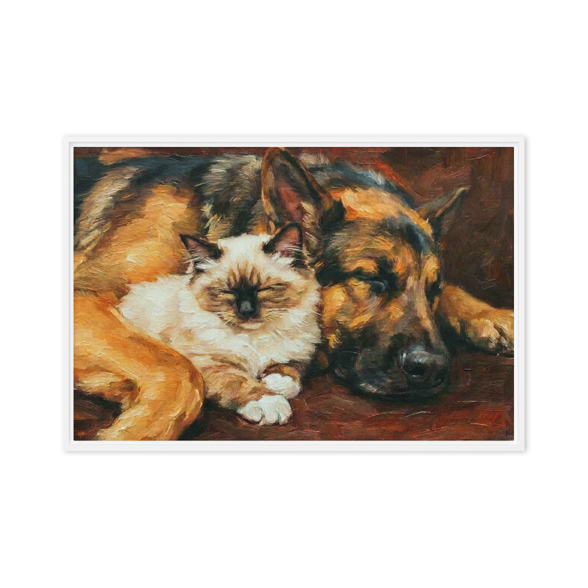 Friendship in Silence | Digital Painting | Framed Canvas | Paint & Pixel |  |   |  Paint & Pixel
