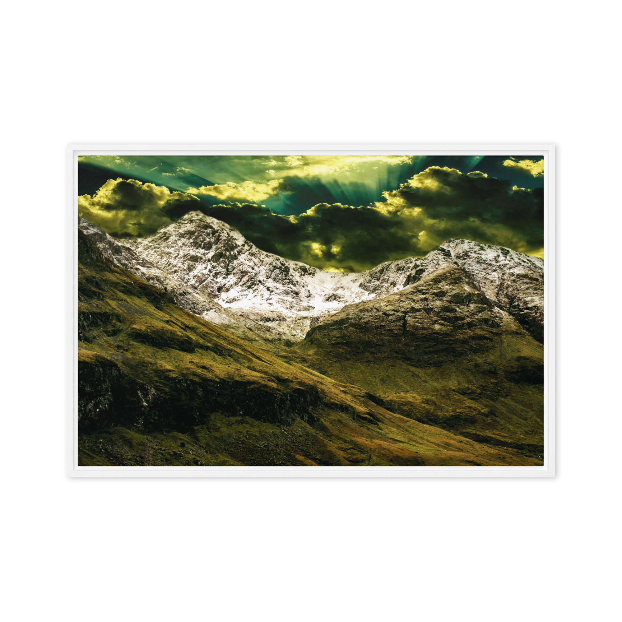 Looming White Beast | Digital Painting | Framed Canvas | Paint & Pixel |  |   |  Paint & Pixel