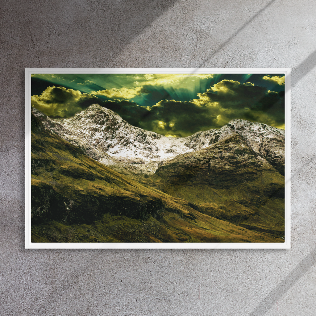 Looming White Beast | Digital Painting | Framed Canvas | Paint & Pixel |  |   |  Paint & Pixel