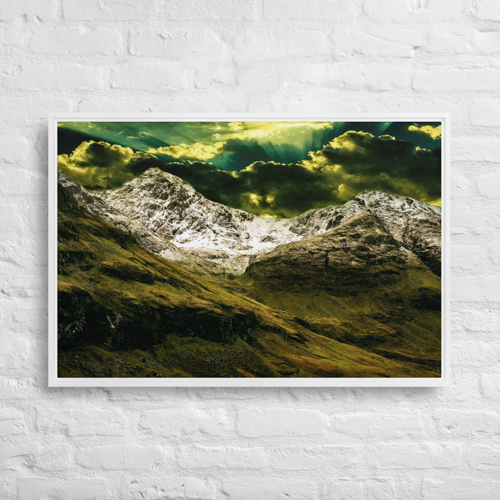 Looming White Beast | Digital Painting | Framed Canvas | Paint & Pixel |  |   |  Paint & Pixel