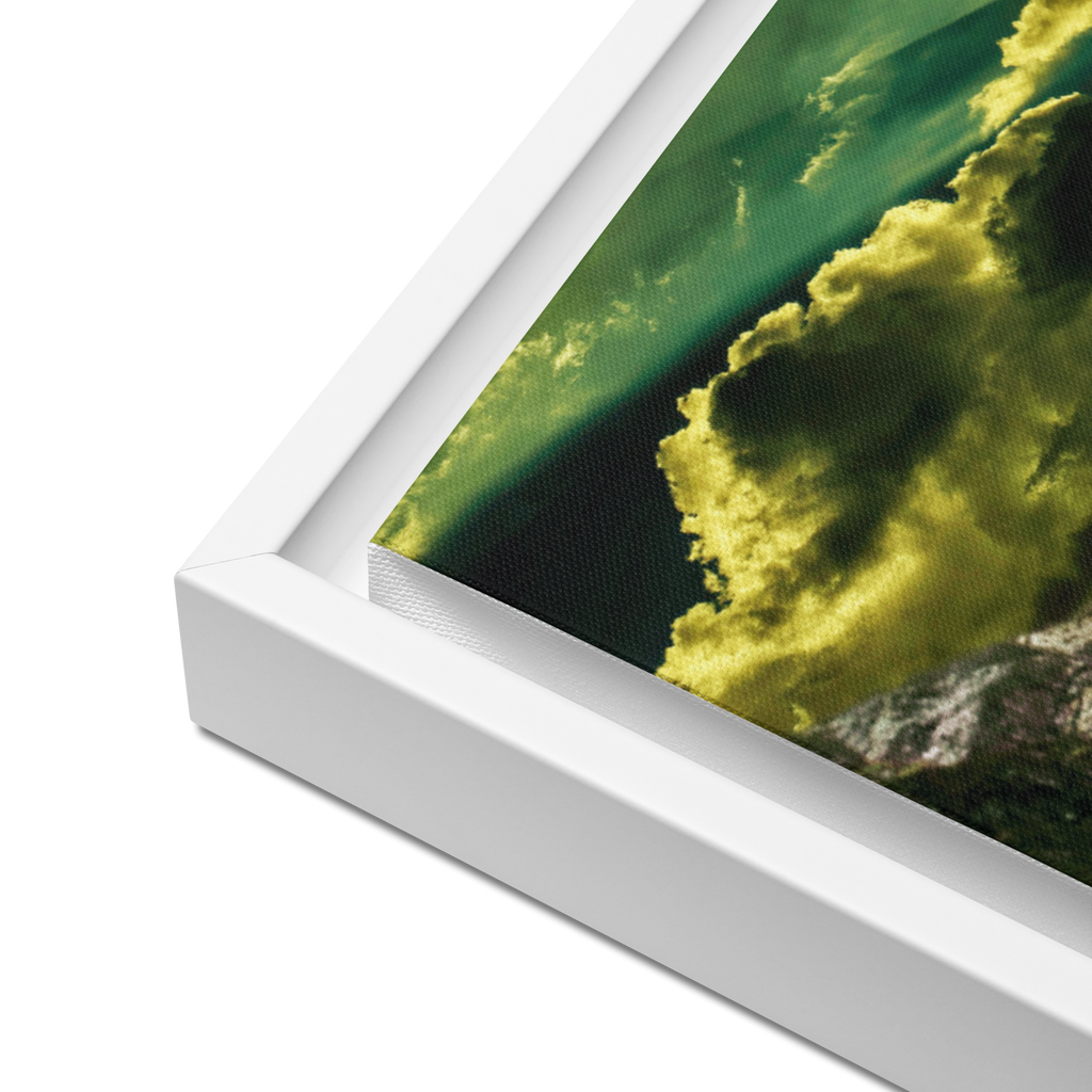 Looming White Beast | Digital Painting | Framed Canvas | Paint & Pixel |  |   |  Paint & Pixel