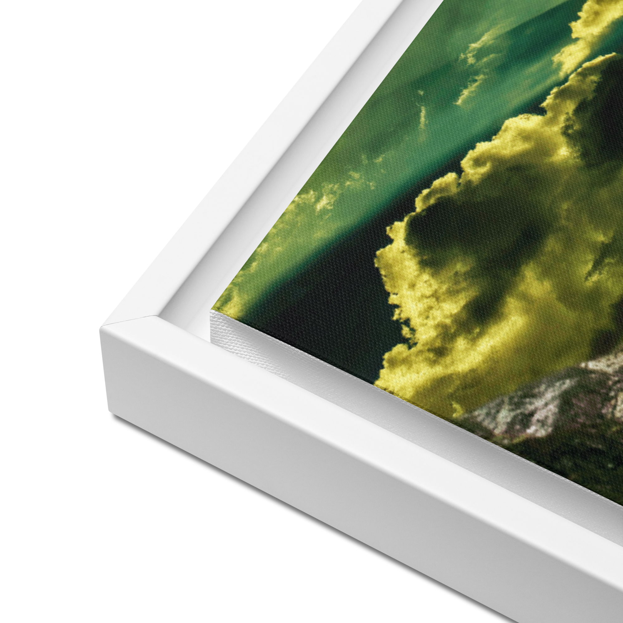 Looming White Beast | Digital Painting | Framed Canvas | Paint & Pixel |  |   |  Paint & Pixel