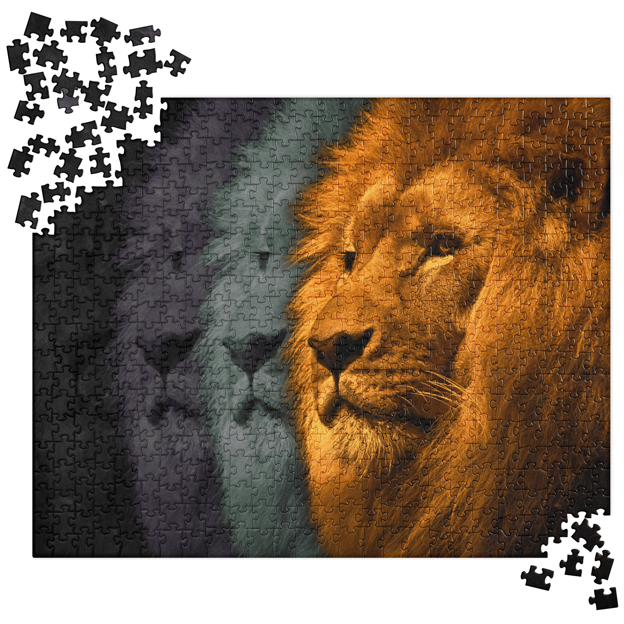 Lion's Shadows | Digital Painting | Jigsaw Puzzle | Paint & Pixel |  |   |  Paint & Pixel